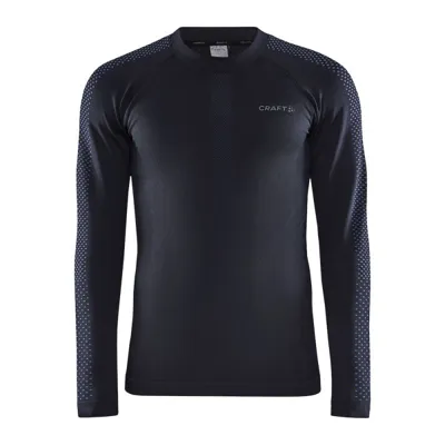 Moška aktivna majica z dolgimi rokavi CRAFT WARM INTENSITY BLACK